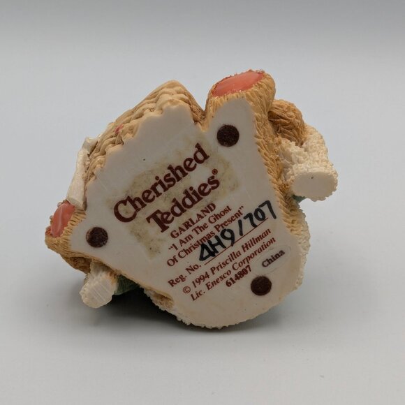 Cherished Teddies Garland "I Am The Ghost of Christmas Present" (614807) 1994 - Picture 6 of 7